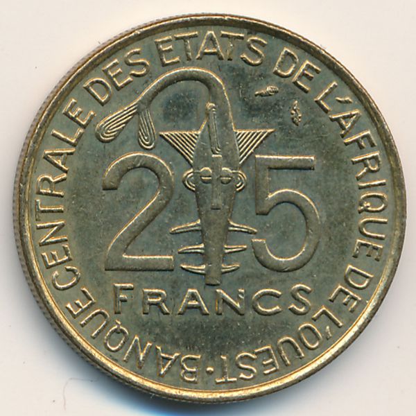 Западная Африка, 25 франков (1976 г.)