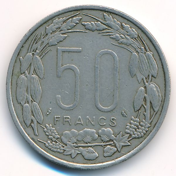 Экваториальные Африканские Штаты, 50 франков (1961 г.)
