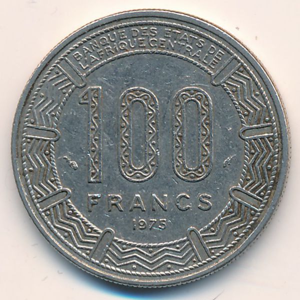 Чад, 100 франков (1975 г.)