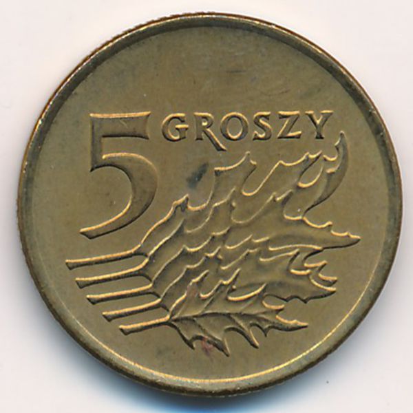 Польша, 5 грошей (1992 г.)