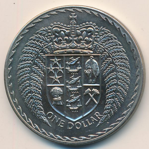 Новая Зеландия, 1 доллар (1972 г.)