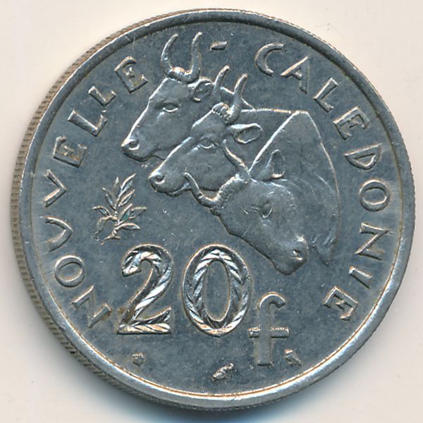 Новая Каледония, 20 франков (1967 г.)