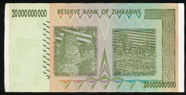 Зимбабве, 20000000000 долларов (2008 г.)