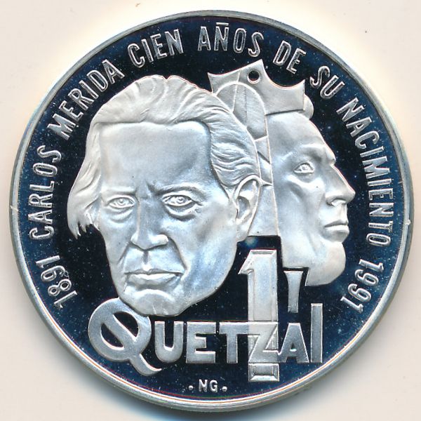 Гватемала, 1 кетсаль (1992 г.)