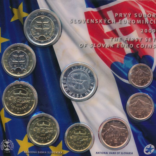 Словакия, Набор монет (2009 г.)