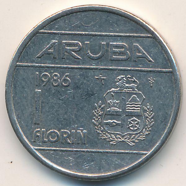 Аруба, 1 флорин (1986 г.)