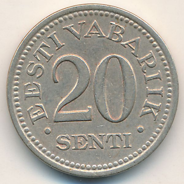 Эстония, 20 сентов (1935 г.)