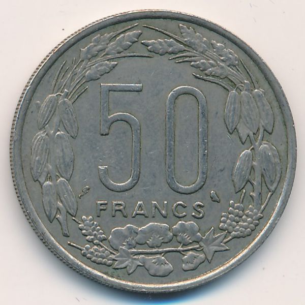 Экваториальные Африканские Штаты, 50 франков (1963 г.)