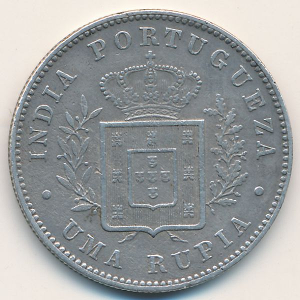Гоа, 1 рупия (1881 г.)