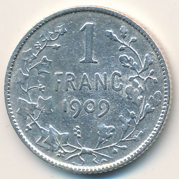 Бельгия, 1 франк (1909 г.)