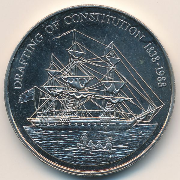 Острова Питкэрн, 1 доллар (1988 г.)