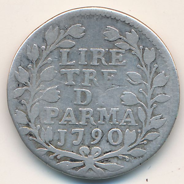 Парма, 3 лиры (1790 г.)