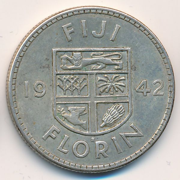 Фиджи, 1 флорин (1942 г.)