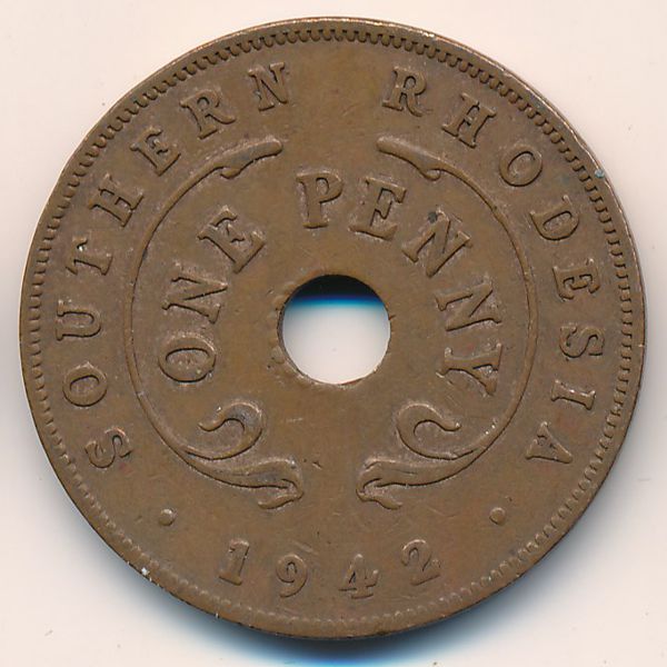 Южная Родезия, 1 пенни (1942 г.)