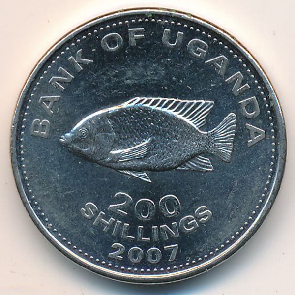 Уганда, 200 шиллингов (2007 г.)