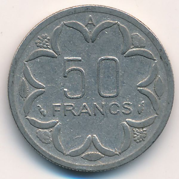 Центральная Африка, 50 франков (1990 г.)