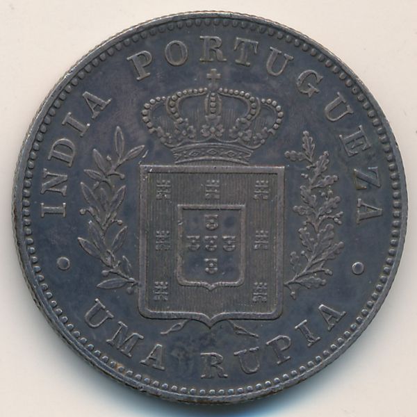 Гоа, 1 рупия (1882 г.)