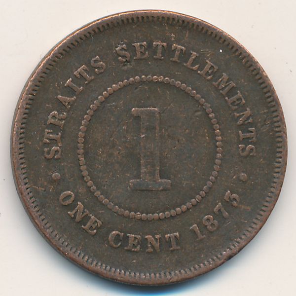 Стрейтс-Сетлментс, 1 цент (1873 г.)