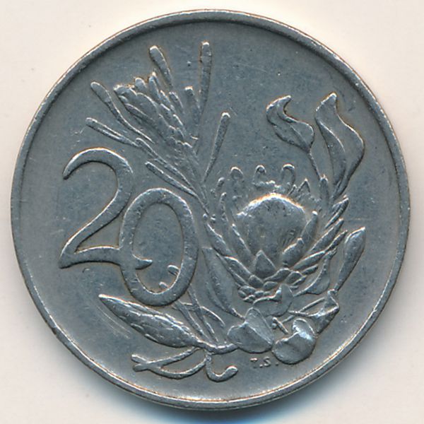 ЮАР, 20 центов (1972 г.)