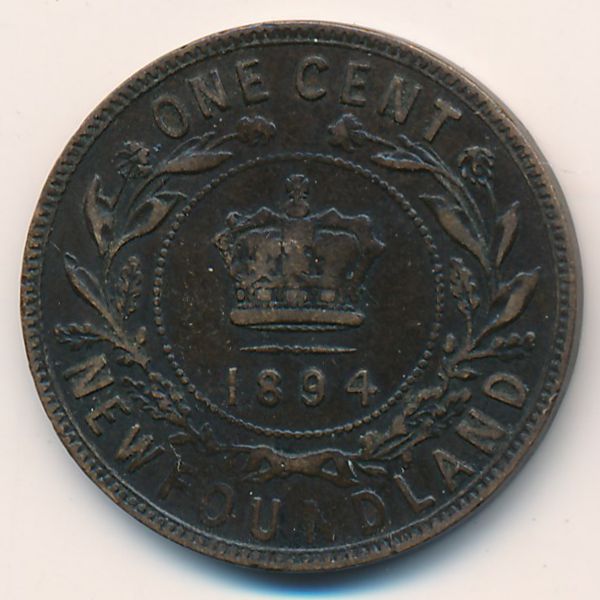 Ньюфаундленд, 1 цент (1894 г.)