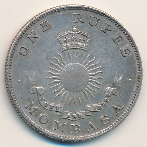 Момбаса, 1 рупия (1888 г.)