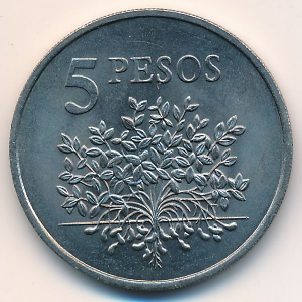 Гвинея-Бисау, 5 песо (1977 г.)