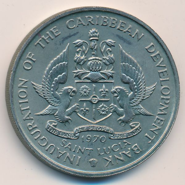 Остров Сент-Люсия, 4 доллара (1970 г.)