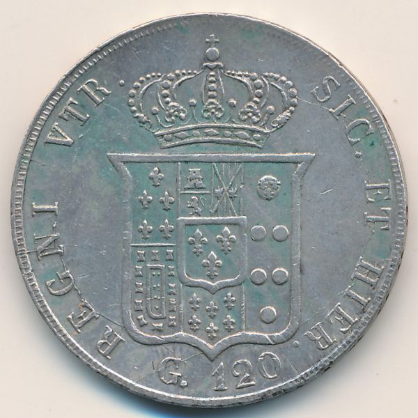 Неаполь и Сицилия, 120 гран (1853 г.)