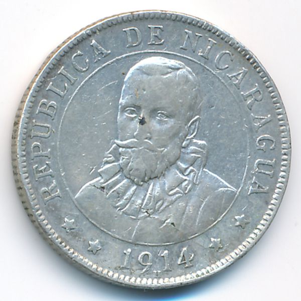 Никарагуа, 25 сентаво (1914 г.)
