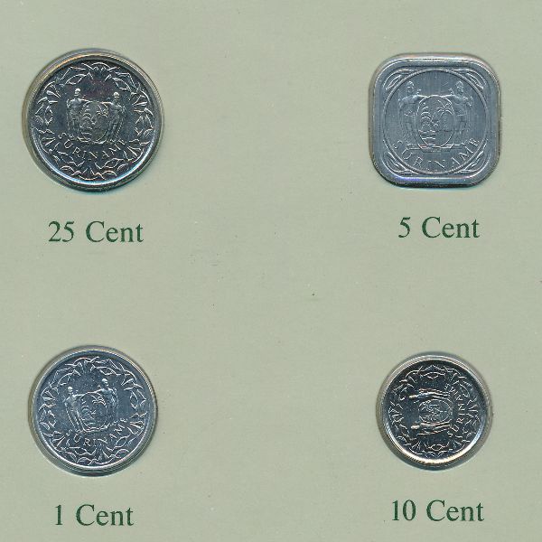Суринам, Набор монет
