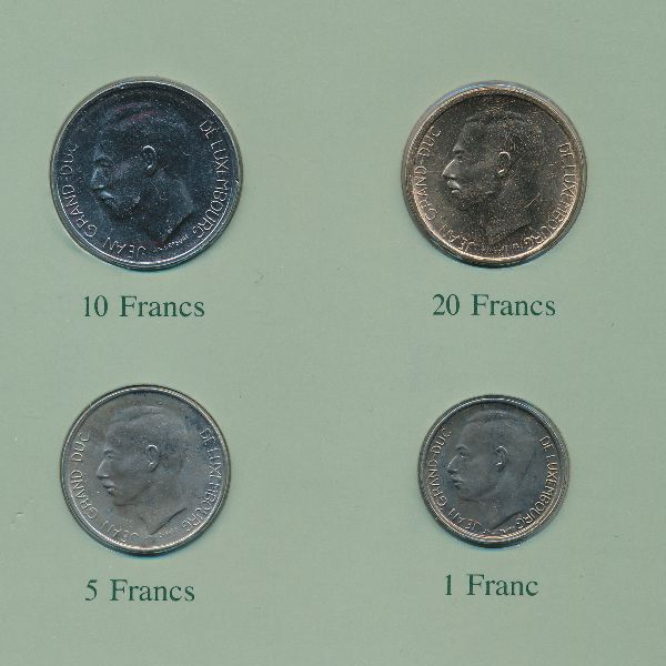 Люксембург, Набор монет