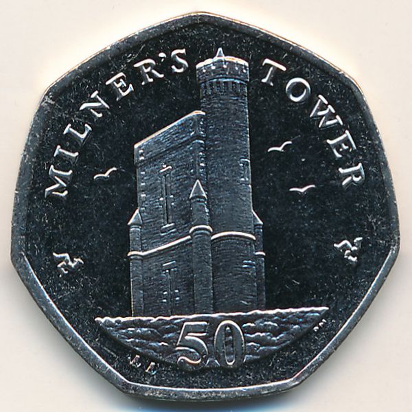 Остров Мэн, 50 пенсов (2007 г.)