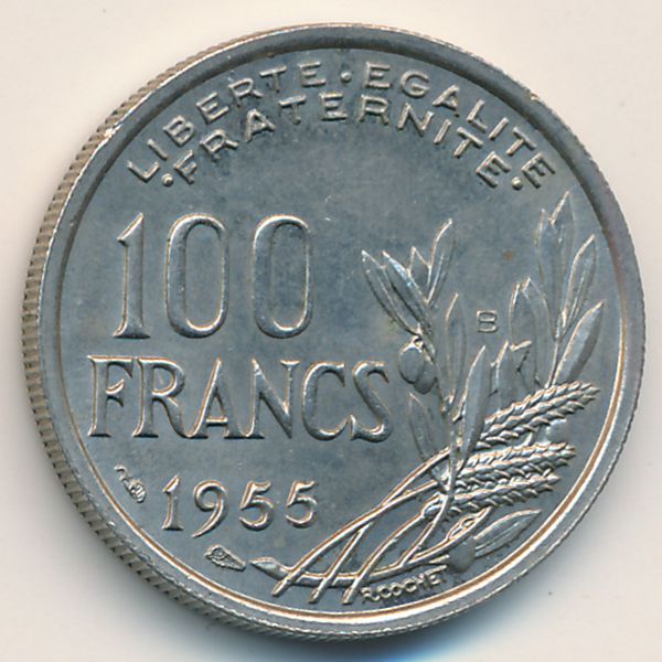 Франция, 100 франков (1955 г.)