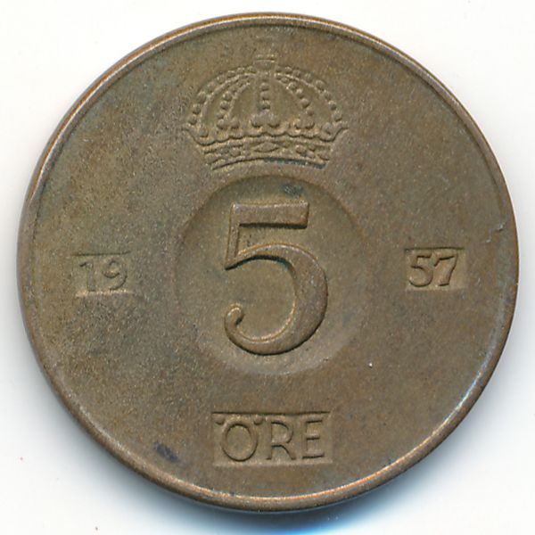 Швеция, 5 эре (1957 г.)