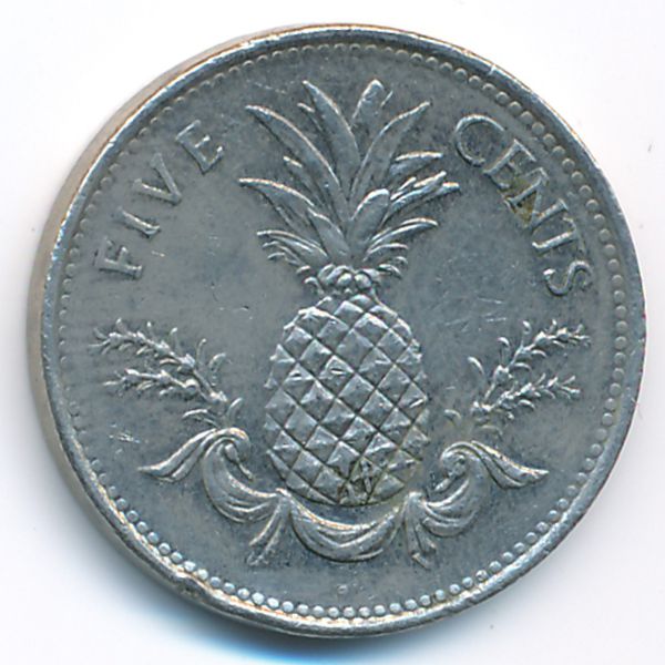 Багамские острова, 5 центов (1998 г.)