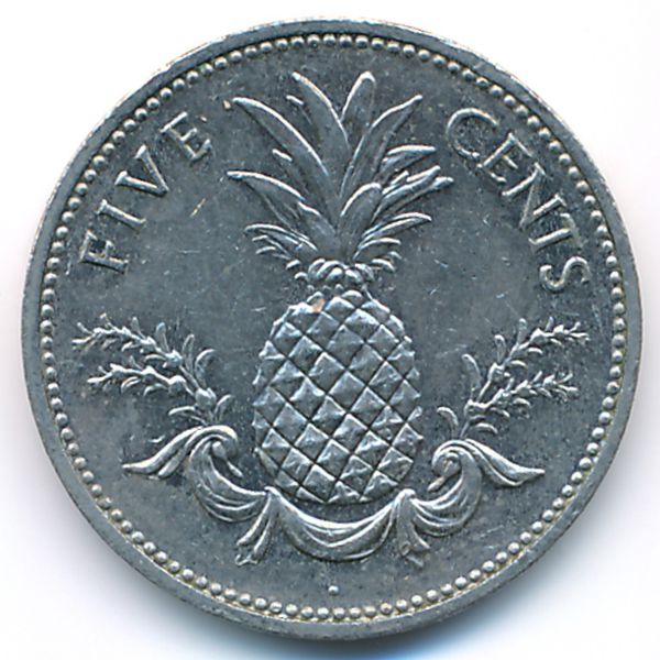Багамские острова, 5 центов (2004 г.)