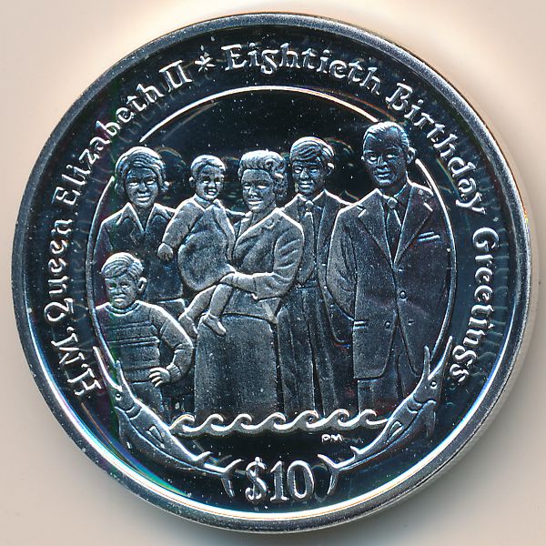 Виргинские острова, 10 долларов (2006 г.)