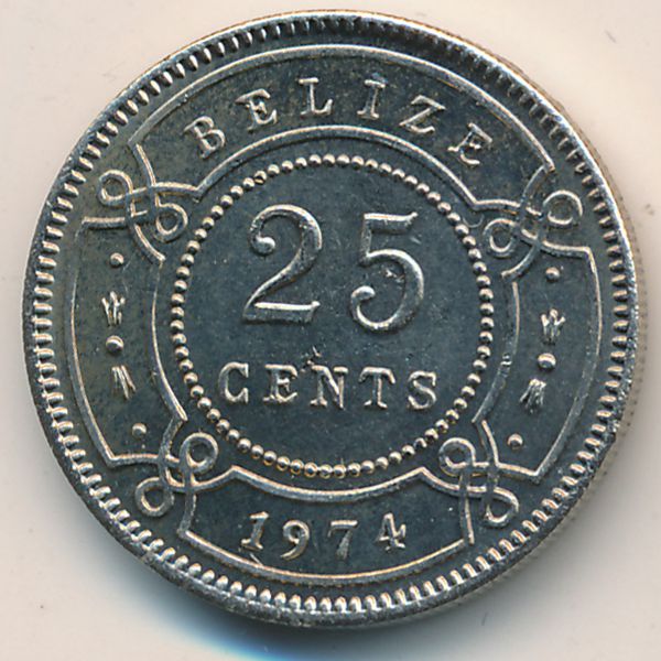 Белиз, 25 центов (1974 г.)