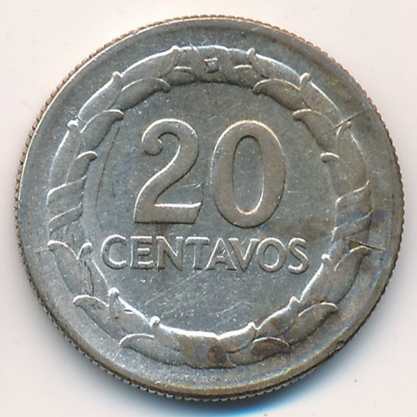 Колумбия, 20 сентаво (1951 г.)