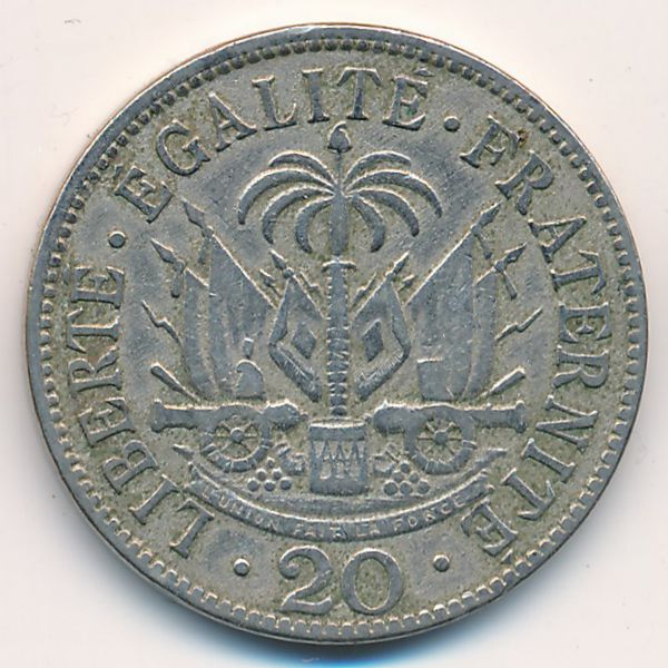 Гаити, 20 сентим (1907 г.)