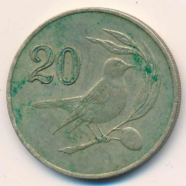 Кипр, 20 центов (1985 г.)