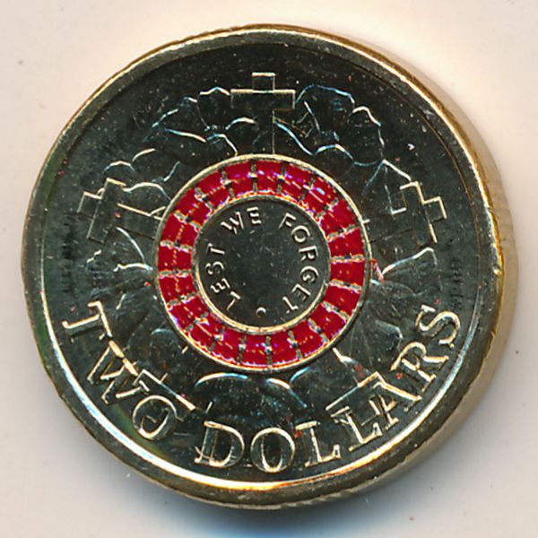 Австралия, 2 доллара (2015 г.)