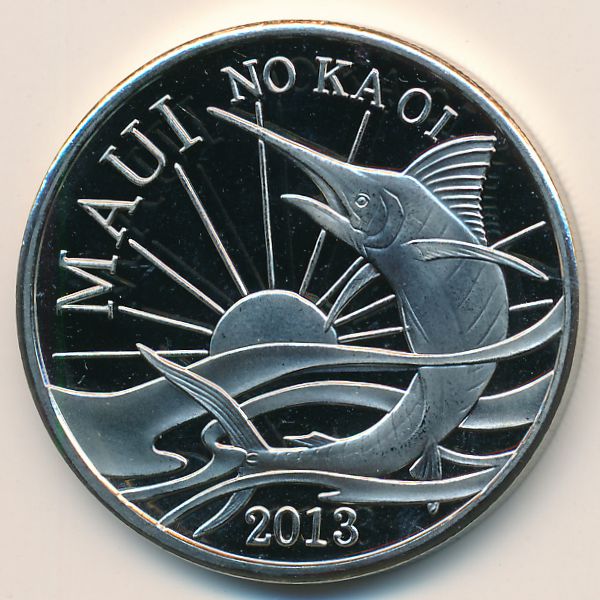 Гавайские острова., 2 доллара (2013 г.)