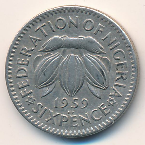 Нигерия, 6 пенсов (1959 г.)