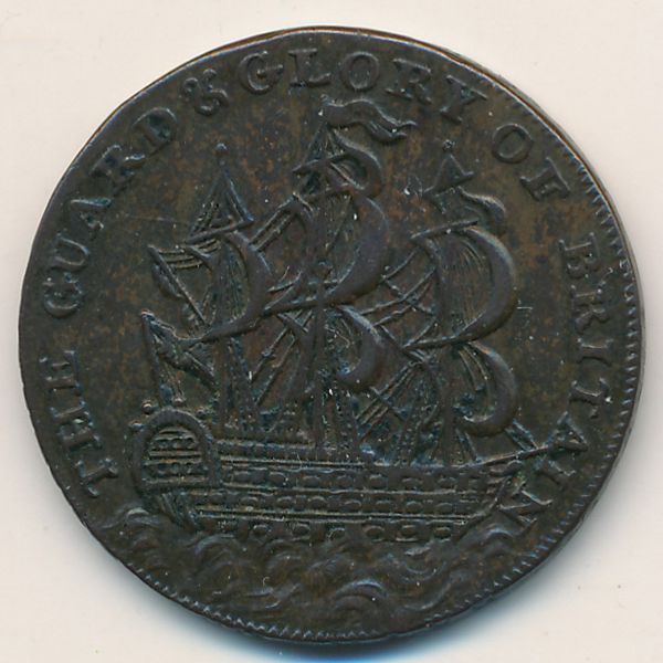 Хэмпшир, 1/2 пенни (1795 г.)