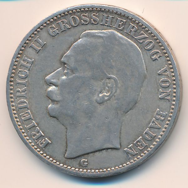 Баден, 3 марки (1910 г.)