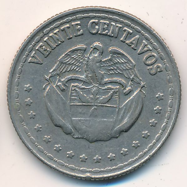 Колумбия, 20 сентаво (1964 г.)