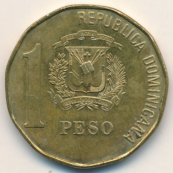 Доминиканская республика, 1 песо (1992 г.)