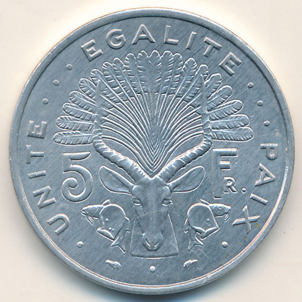 Джибути, 5 франков (1991 г.)