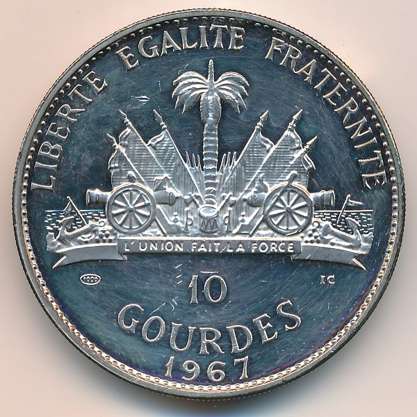 Гаити, 10 гурдов (1967 г.)